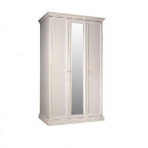 Шкаф 3-х дверный для платья и белья (1 зеркало) Амели штрих-лак (АМШ1/3) в Лабытнанги - labytnangi.ok-mebel.com | фото