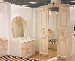 Шкаф 3-х дверный с зеркалами (01.143) Роза (беж) в Лабытнанги - labytnangi.ok-mebel.com | фото 3