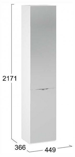 Шкаф для белья Глосс СМ-319.07.012 в Лабытнанги - labytnangi.ok-mebel.com | фото 4
