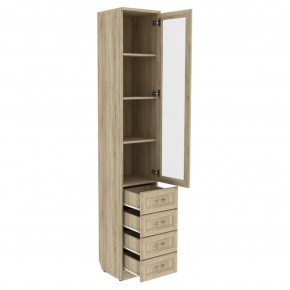 Шкаф для книг с ящиками узкий арт. 205 в Лабытнанги - labytnangi.ok-mebel.com | фото 1