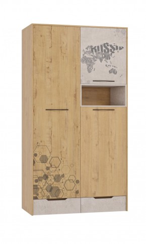 Шкаф для одежды 3 двери и 2 ящика Шк134.0 ДС Стэнфорд в Лабытнанги - labytnangi.ok-mebel.com | фото
