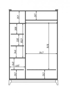Шкаф для одежды Сабрина (ММ-302-01/03Б) в Лабытнанги - labytnangi.ok-mebel.com | фото 2