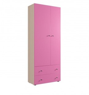 Шкаф ДМ 800 с 2-мя ящиками (розовый) в Лабытнанги - labytnangi.ok-mebel.com | фото 1