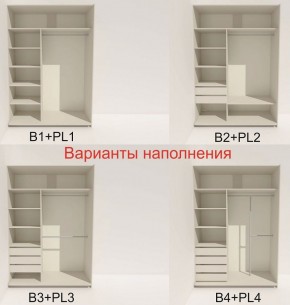 Шкаф-купе 1400 серии SOFT D6+D4+B2+PL2 (2 ящика+1штанга+1 полка) профиль «Капучино» в Лабытнанги - labytnangi.ok-mebel.com | фото 7