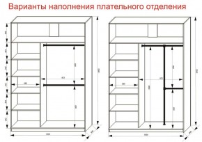 Шкаф-купе 1600 серии SOFT D6+D4+B2+PL2 (2 ящика+1штанга+1 полка) профиль «Капучино» в Лабытнанги - labytnangi.ok-mebel.com | фото 9