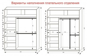 Шкаф-купе 1800 серии SOFT D1+D3+B2+PL1 (2 ящика+1штанга) профиль «Графит» в Лабытнанги - labytnangi.ok-mebel.com | фото 7