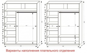 Шкаф-купе 1800 серии SOFT D6+D4+B2+PL2 (2 ящика+1штанга+1 полка) профиль «Капучино» в Лабытнанги - labytnangi.ok-mebel.com | фото 8