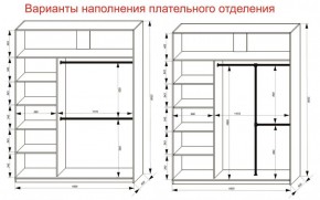 Шкаф-купе 1800 серии SOFT D6+D4+B2+PL2 (2 ящика+1штанга+1 полка) профиль «Капучино» в Лабытнанги - labytnangi.ok-mebel.com | фото 9