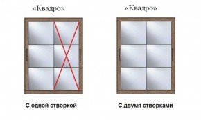 Шкаф-купе №19 Серия 3 Квадро (1500) Ясень Анкор светлый в Лабытнанги - labytnangi.ok-mebel.com | фото 3