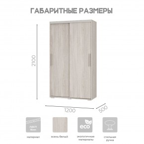 Шкаф-купе ШКК-11 (ясень белый) в Лабытнанги - labytnangi.ok-mebel.com | фото 7