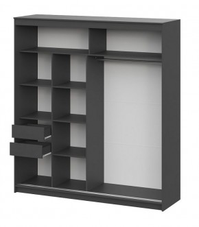 Шкаф-купе ШКП 3 МАКС (2000) Графит серый в Лабытнанги - labytnangi.ok-mebel.com | фото 3