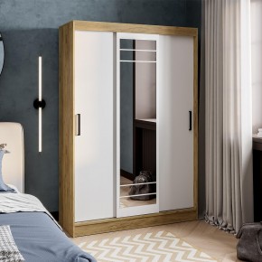 Шкаф-купе Тео ШКК-02 (крафт/белый) в Лабытнанги - labytnangi.ok-mebel.com | фото
