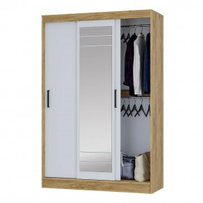 Шкаф-купе Тео ШКК-02 (крафт/белый) в Лабытнанги - labytnangi.ok-mebel.com | фото 3