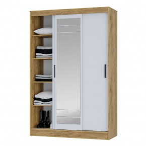 Шкаф-купе Тео ШКК-02 (крафт/белый) в Лабытнанги - labytnangi.ok-mebel.com | фото 4
