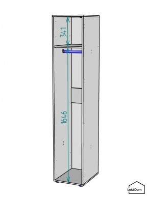 Шкаф Linnea MHR-1 2050х400х510 (Белый-М 11.1.2) в Лабытнанги - labytnangi.ok-mebel.com | фото 3