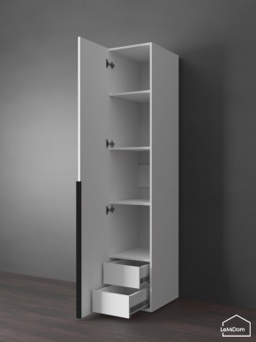 Шкаф Linnea MHR-1-3 2050х400х510 (Белый-М 11.1.2) в Лабытнанги - labytnangi.ok-mebel.com | фото 6