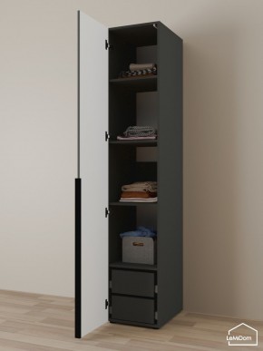 Шкаф Linnea MHR-1-4 2050х400х510 (Графит-М 11.1.25) в Лабытнанги - labytnangi.ok-mebel.com | фото 5