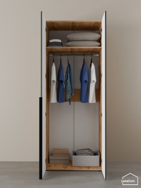 Шкаф Linnea MHR-2 2050х800х510 (ДВ-М 11.1.25) в Лабытнанги - labytnangi.ok-mebel.com | фото 4