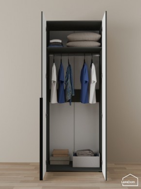 Шкаф Linnea MHR-2 2050х800х510 (Графит-М 11.1.25) в Лабытнанги - labytnangi.ok-mebel.com | фото 4