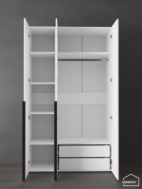 Шкаф Linnea MHR-3-2 2050х1200х510 (Белый-М 11.1.1) в Лабытнанги - labytnangi.ok-mebel.com | фото 5