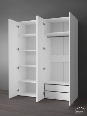 Шкаф Linnea MHR-4PO-2 2050х1600х510 (Белый-М 11.1.2) в Лабытнанги - labytnangi.ok-mebel.com | фото 5