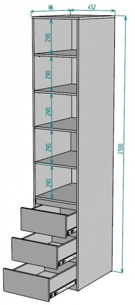 Шкаф Мальта H161 в Лабытнанги - labytnangi.ok-mebel.com | фото 2