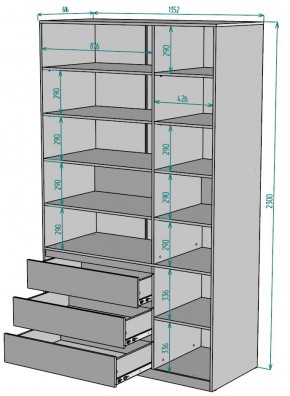 Шкаф Мальта H211 в Лабытнанги - labytnangi.ok-mebel.com | фото 2