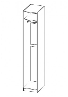 Шкаф ПЕГАС однодверный, цвет белый в Лабытнанги - labytnangi.ok-mebel.com | фото 3
