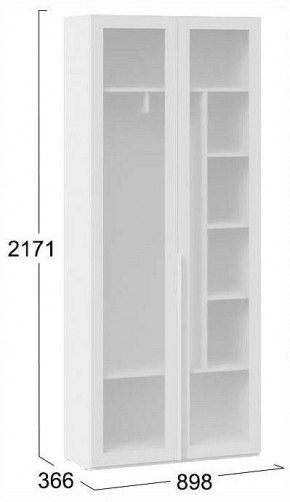 Шкаф платяной Порто СМ-393.07.226 в Лабытнанги - labytnangi.ok-mebel.com | фото 4