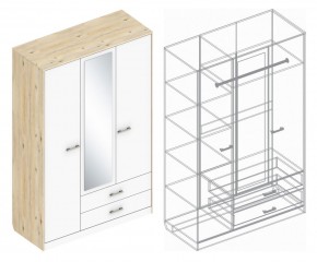 Шкаф "Милана" 3-х створчатый с 2 ящиками в Лабытнанги - labytnangi.ok-mebel.com | фото 3