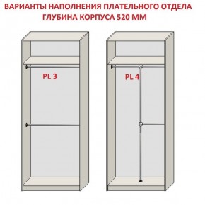 Шкаф распашной серия «ЗЕВС» (PL3/С1/PL2) Серый камень/Небраска натуральный в Лабытнанги - labytnangi.ok-mebel.com | фото 10