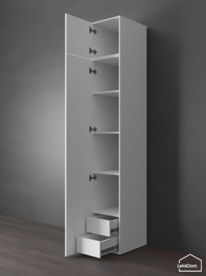Шкаф с антресолью Linnea MHR-1POA-4 2450х400х510 (Белый-М 11.1.1) в Лабытнанги - labytnangi.ok-mebel.com | фото 5