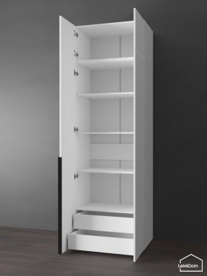 Шкаф с антресолью Linnea MHR-2A-4 2450х800х510 (Белый-М 11.1.1) в Лабытнанги - labytnangi.ok-mebel.com | фото 5