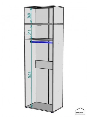 Шкаф с антресолью Linnea MHR-2POA-1 2450х800х510 (Белый-М 11.1.2) в Лабытнанги - labytnangi.ok-mebel.com | фото 3