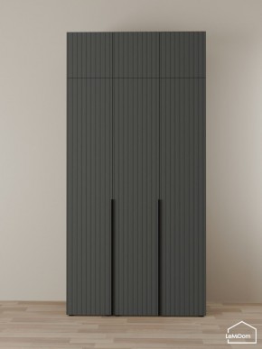 Шкаф с антресолью Linnea MHR-3A-2 2450х1200х510 (Графит-М 11.1.25) в Лабытнанги - labytnangi.ok-mebel.com | фото