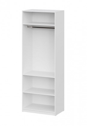 Шкаф ШК-5 + 2 полки (800) Белый текстурный в Лабытнанги - labytnangi.ok-mebel.com | фото 3