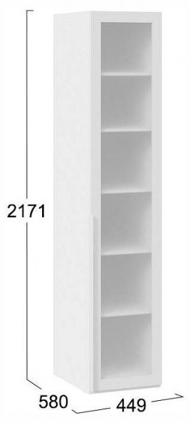 Шкаф-витрина Порто СМ-393.07.008 в Лабытнанги - labytnangi.ok-mebel.com | фото 3