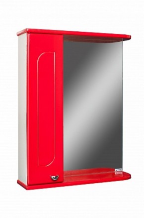 Шкаф-зеркало Радуга Красный 50 левый АЙСБЕРГ (DA1122HZR) в Лабытнанги - labytnangi.ok-mebel.com | фото 1