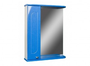 Шкаф-зеркало Радуга Синий металлик 50 ЛЕВЫЙ АЙСБЕРГ (DA1128HZR) в Лабытнанги - labytnangi.ok-mebel.com | фото