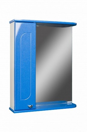 Шкаф-зеркало Радуга Синий металлик 55 левый АЙСБЕРГ (DA1129HZR) в Лабытнанги - labytnangi.ok-mebel.com | фото