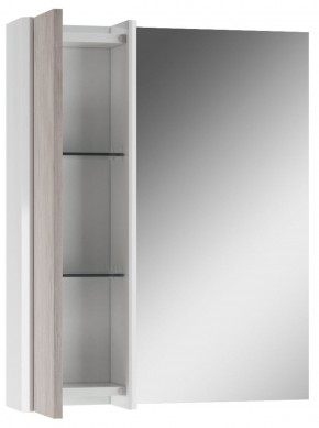 Шкаф-зеркало Uno 60 Дуб серый левый/правый Домино (DU1503HZ) в Лабытнанги - labytnangi.ok-mebel.com | фото 3
