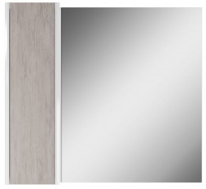 Шкаф-зеркало Uno 80 Дуб серый левый/правый Домино (DU1504HZ) в Лабытнанги - labytnangi.ok-mebel.com | фото 2