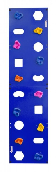 Скалодром пристенный (500*2000) стандарт ЭЛЬБРУС с отверстиями (10 шт. зацепов) цв.синий в Лабытнанги - labytnangi.ok-mebel.com | фото 1