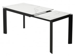 Стол CORNER 120 HIGH GLOSS STATUARIO керамика, стекло/ черный каркас, ®DISAUR в Лабытнанги - labytnangi.ok-mebel.com | фото 4
