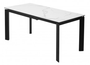 Стол CORNER 120 HIGH GLOSS STATUARIO керамика, стекло/ черный каркас, ®DISAUR в Лабытнанги - labytnangi.ok-mebel.com | фото 6