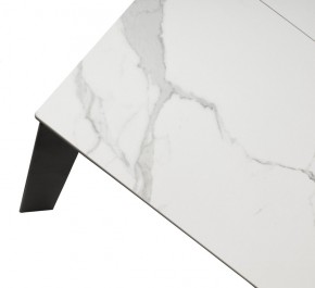 Стол CORNER 120 HIGH GLOSS STATUARIO керамика, стекло/ черный каркас, ®DISAUR в Лабытнанги - labytnangi.ok-mebel.com | фото 8