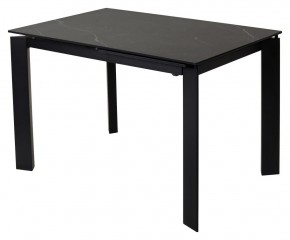 Стол CORNER 120 MATT BLACK MARBLE SOLID CERAMIC / BLACK, ®DISAUR в Лабытнанги - labytnangi.ok-mebel.com | фото 1