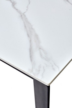 Стол CORNER 120 MATT WHITE MARBLE SOLID CERAMIC / BLACK, ®DISAUR в Лабытнанги - labytnangi.ok-mebel.com | фото 3