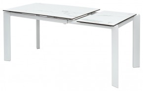 Стол CORNER 120 MATTE STATUARIO Белый мрамор матовый керамика, стекло/ белый каркас, ®DISAUR в Лабытнанги - labytnangi.ok-mebel.com | фото 4