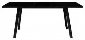 Стол ФИН 120 Черный, стекло/ Черный каркас М-City в Лабытнанги - labytnangi.ok-mebel.com | фото 1